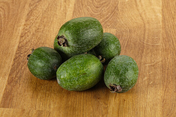 Fresh sweet juicy ripe feijoa
