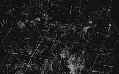 Abstract elegant dark black background vector illustration with vintage distressed grunge texture and white charcoal color paint. Splash particle white fire effect backdrop.