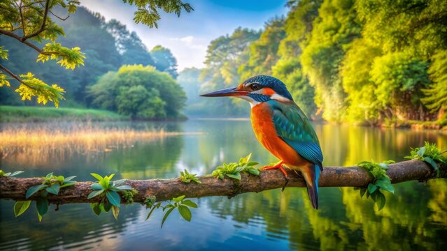 A&atilde;&sbquo;&laquo;&atilde;&fnof;&macr;&atilde;&sbquo;&raquo;&atilde;&fnof;&Yuml; Kingfisher Is A Small, Brightly Colored Bird Found In Many Parts Of The World. It Is A Member Of The Family Alcedinidae And Is Closely Related To The Bee-Eaters And Rollers.