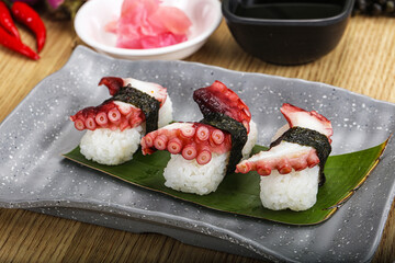 Japanese cuisine - sushi with octopus
