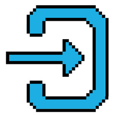 Fototapeta premium Login pixelart.eps