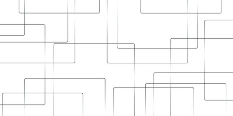 Abstract grey lines on white background with luxury shapes architecture plan. Modern pattern elegant gray line template background.	
