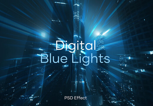 Digital Blue Light PSD Effect