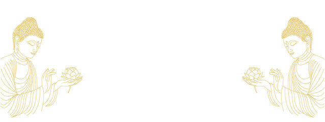 buddha vector design illustration for vesak day