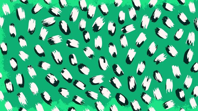 Abstract green leopard grunge animated brutal comic book style composition background