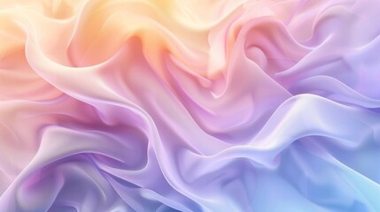 Fototapeta premium Soft pastel-colored fabric with smooth folds, creating a dreamy and elegant background, perfect for design and decoration, abstract art concept