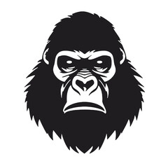 gorilla symbol - isolated on white background. Vector illustration