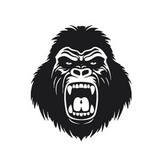 vector gorilla silhouette
