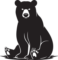 Fototapeta premium A majestic bear, with powerful stature and gentle eyes, embodies wilderness and maternal strength, perfect for nature enthusiasts and seekers of rugged beauty in British landscapes. 