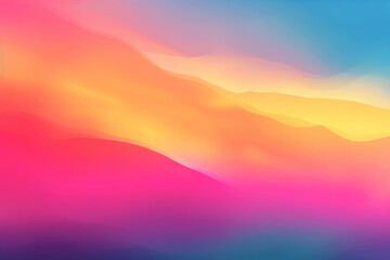 Fototapeta premium Bright and Colorful Abstract Gradient Background with Smooth Color Transitions for Creative and Modern Design