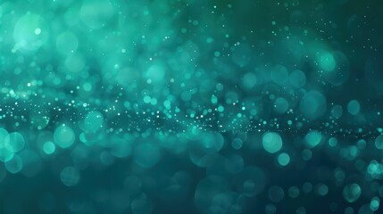 This image presents a soft, enchanting scene of green bokeh lights glistening on a dark background, evoking a sense of tranquility and subtle elegance.