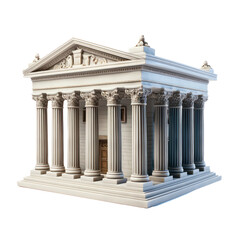 Fototapeta premium The bank isolate on transparent png.