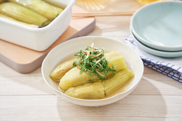 茄子の翡翠煮
