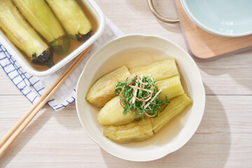 茄子の翡翠煮