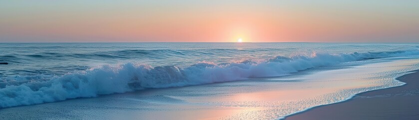 relax, beach, sunset, waves, ocean, horizon