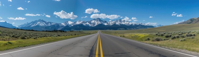 Naklejka premium travel, adventure, road, mountains, open highway, journey