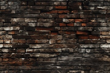 Obraz premium old brick wall brown color for background or texture