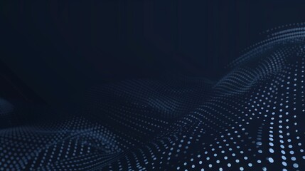 Dynamic Diagonal Dots & Shapes Pattern on Dark Blue Background for Fitness Website