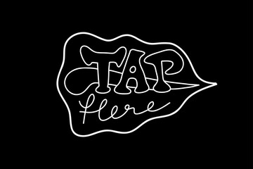 Stylized lettering Set. Inscription 