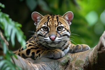 Close-up portrait of an ocelot