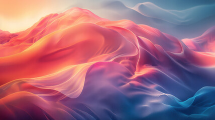 Obraz premium Abstract Serenity in Soft Gradients