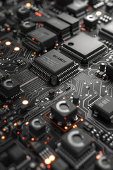 Abstract Black-and-White Geometric Patterns