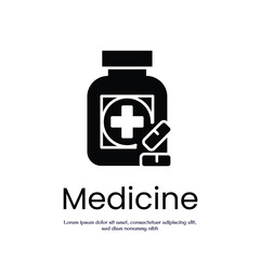 medicine solid icon vector design good for web or mobile app