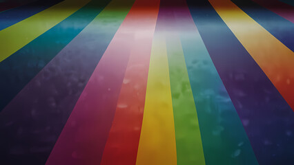 Obraz premium captivating abstract piece that features a dynamic gradient transitioning through the entire spectrum of the rainbow, emphasizing the interplay of light and shadow