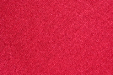 red hemp viscose natural fabric cloth color, sackcloth rough texture of textile fashion abstract background