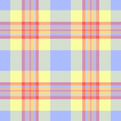 Aesthetic seamless plaid pattern, thread vector background tartan. Artistic texture fabric textile check in blue and lime colors.