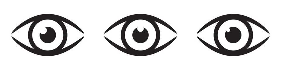 Eye icon, eyeball icon