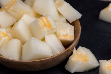 fresh melon cooked for nutrition