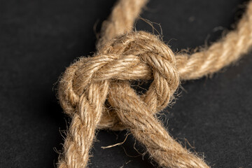 a close-up of a piece of rope for industrial use