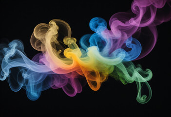 Fototapeta premium Rainbow smoke