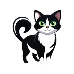 Halloween Cat Silhouette Vector illustration