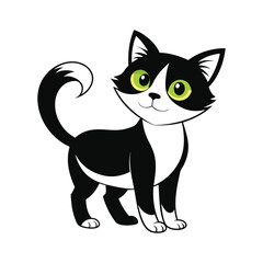 Halloween Cat Silhouette Vector illustration