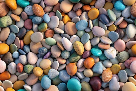 background of colorful stones. Generative AI