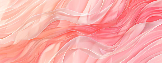 
Abstract background with wavy lines in coral color, illustration. Abstract background with wavy lines in peach fuzz and white colors