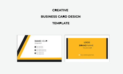 simple modern business card template and visiting card.