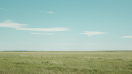 Obraz premium A vast, open prairie, A big open sky, Copy space