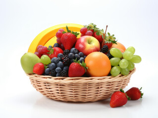 Mix fruit in basket