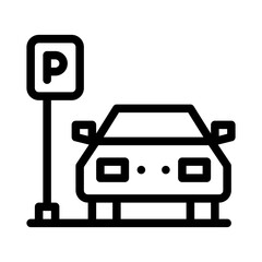 parking lot line icon