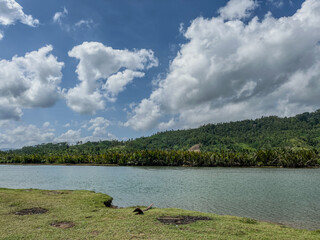 clouds over the lake