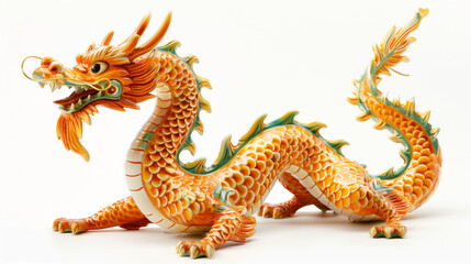 Fototapeta premium Chinese dragon isolated on white background
