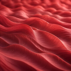 Smooth red waved texture