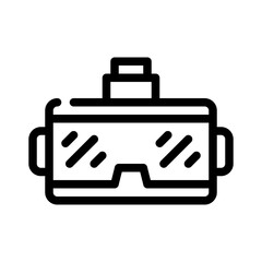 VR headset line icon