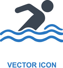 Swimmer swimming butterfly icon