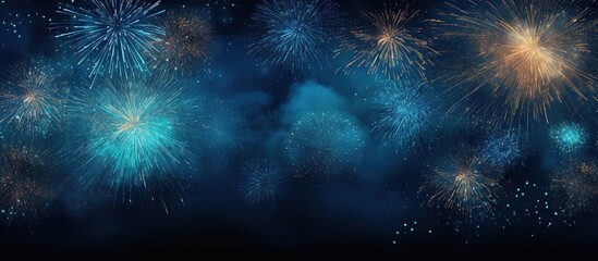 Fototapeta premium Spectacular Fireworks Display Against a Night Sky