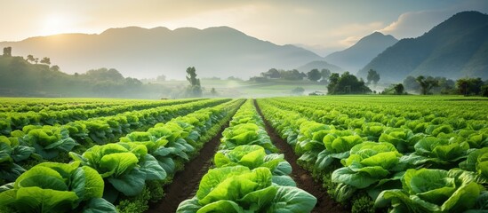 Serene Green Fields at Sunrise
