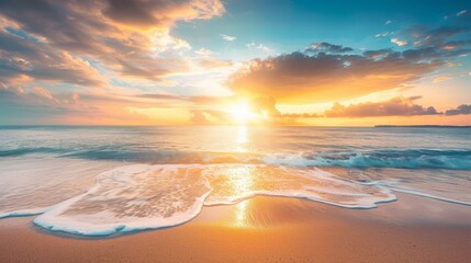Fototapeta premium Paradise, exotic tropical sun, beach, sea, island for vacation travel